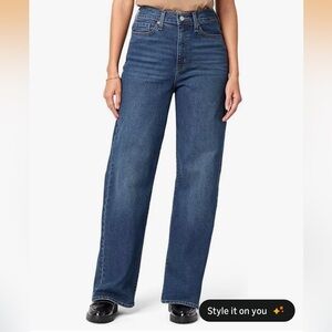 Signature by Levi Strauss Dark Blue Loose Straight Jeans